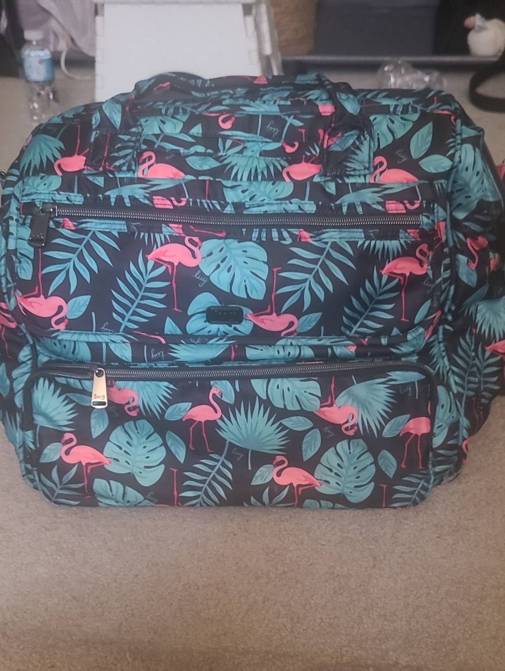 Lug Via 3-in-1 Convertible Bag - Flamingo Print (Unused!)📝